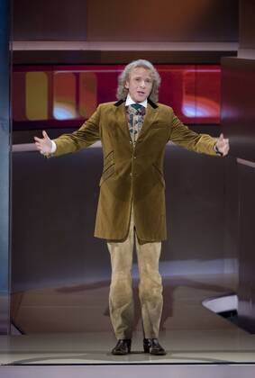 Moderator Thomas Gottschalk während der ZDF-Fernsehshow - Wetten, dass..? - in München