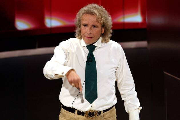 Moderator Thomas Gottschalk während der ZDF-Fernsehshow - Wetten, dass..? - in München
