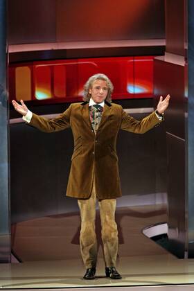 Moderator Thomas Gottschalk während der ZDF-Fernsehshow - Wetten, dass..? - in München