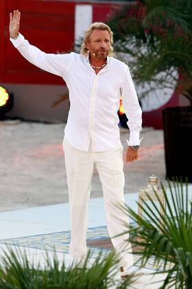 Moderator Thomas Gottschalk während der ZDF-Fernsehsendung - Sommer - Wetten, Dass...? - in Palma de Mallorca
