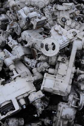 Panzerschrott in der Battle Tank Dismantling GmbH in Eberleben