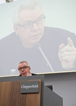 Architekt David Chipperfield anlässlich der Eröffnung eines Neubaus für das Folgwang Museum in Essen