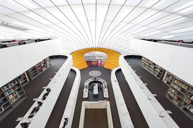 Neue Philologische Bibliothek der Freien Universität Berlin ( FU Berlin ), entworfen von Norman Foster, BERLIN