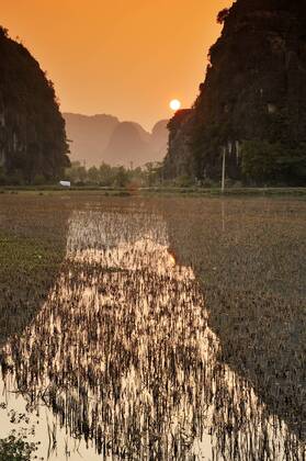 Tam Coc Region, Umgebung von Ninh Binh, trockene Halong Bucht, Vietnam, Südostasien iblgzs01639883