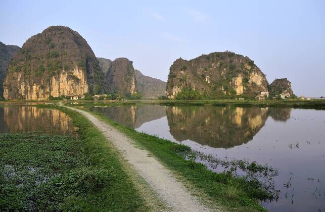 Tam Coc Region, Umgebung von Ninh Binh, trockene Halong Bucht, Vietnam, Südostasien ibxgzs01639876