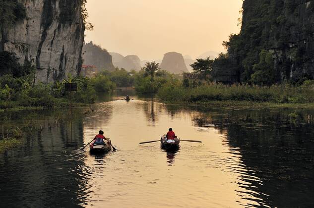 Tam Coc Region, Umgebung von Ninh Binh, trockene Halong Bucht, Vietnam, Südostasien ibxgzs01639880