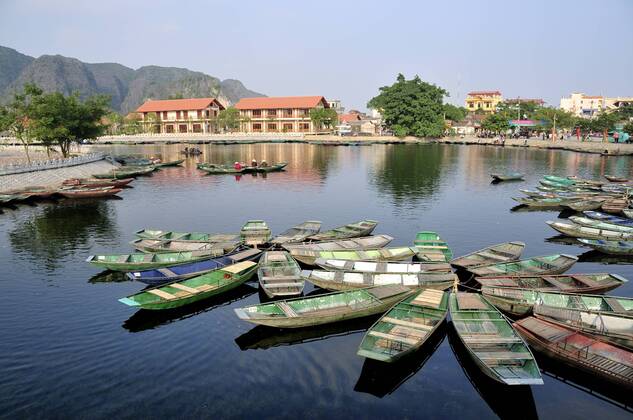Tam Coc Region, Umgebung von Ninh Binh, trockene Halong Bucht, Vietnam, Südostasien ibxgzs01639888