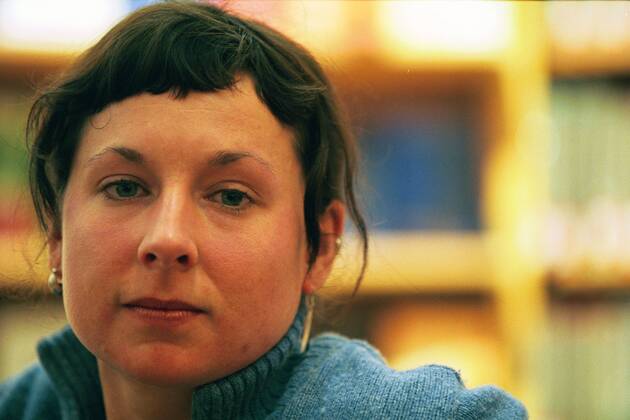 Die Autorin Juli Zeh (Schöffling, Heyne Hörbuch) bei der Leipziger Buchmesseim Bertelsmann Buchclub am 22.03.2002.