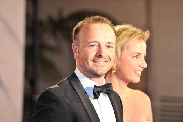Deutscher Nachhaltigkeitspreis in Düsseldorf - Meteorologe und Moderator Karsten Schwanke mit Ehefrau Natascha zu Gast bei der Gala