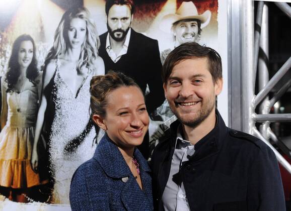 Producer Tobey Maguire and his wife Jennifer Meyer attend a special screening of the motion picture music drama Country Strong , at the Academy of Motion Picture Arts & Sciences in Beverly Hills, California on December 14, 2010.  LAP2010121432