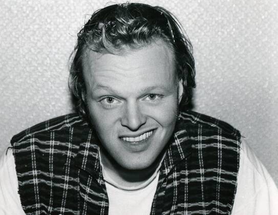 Stefan Raab, Fernsehmoderator bei VIVA-TV und Blödelmusiker , fotografiert im August 1995.