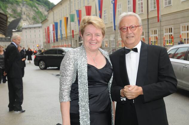 29.7.2012 - Brigitte Ederer, Siemens, Gatte Hannes Swoboda,EU-Parlament, Premierengäste Ariadne auf Naxos, Haus für Mozart, Salzburger Festspiele, Salzburg