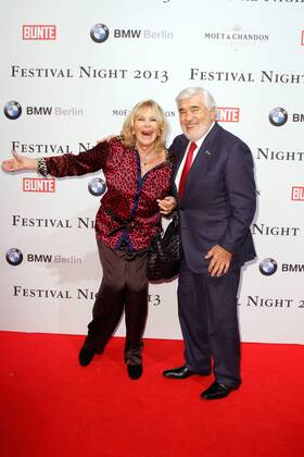 BUNTE Festival Night, Berlinale 2013 Mario Adorf and wife Monique Adorf attending the BUNTE Festival Night at the Humboldt Carre during the 63rd Berlin International Film Festival Berlinale. Febuary 08, 2013 Foto:xR.xHardex xFuturexImage