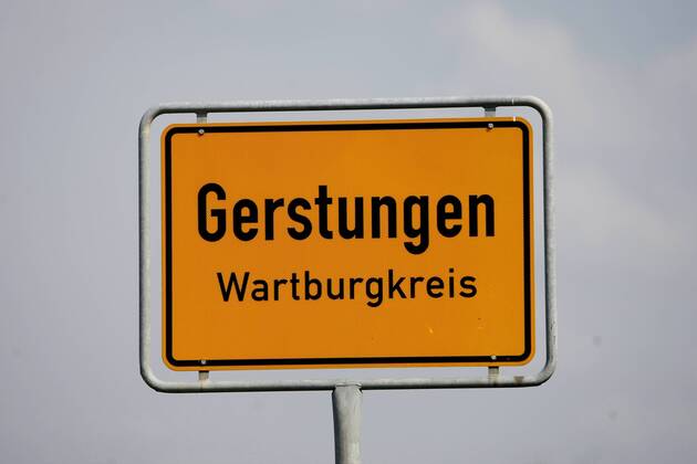 Gerstungen, 13.04.20100, pictureteam.de Mario Gentzel, Der Bürgermeister von Gerstungen Werner Hartung klagt mit seiner Stadt gegen das Land Hessen, weil die Firma K&S Salzlauge verpresst und in die Werra leitet.