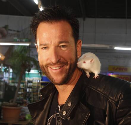 Michael Wendler in der Zoohandlung Zajac in Köln - Michael Wendler