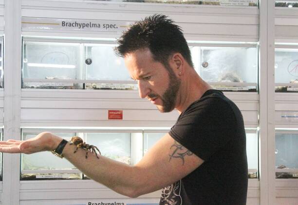 Michael Wendler in der Zoohandlung Zajac in Köln - Michael Wendler