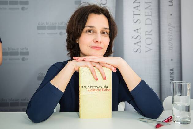 Leipziger Buchmesse 2014. Autorin Katja Petrowskaja präsentiert ihr Buch Vielleicht Esther im Rahmen der Leipziger Buchmesse 2014 am 14.03.2014.