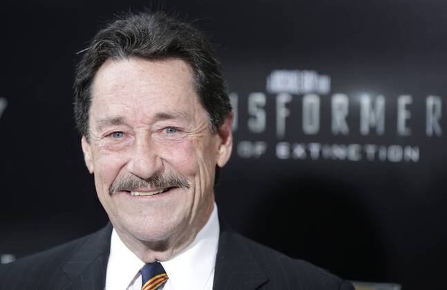 Peter Cullen arrives on the red carpet at the New York Premiere of Transformers: Age Of Extinction at the Ziegfeld Theatre in New York City on June 25, 2014.  NYP20140625141