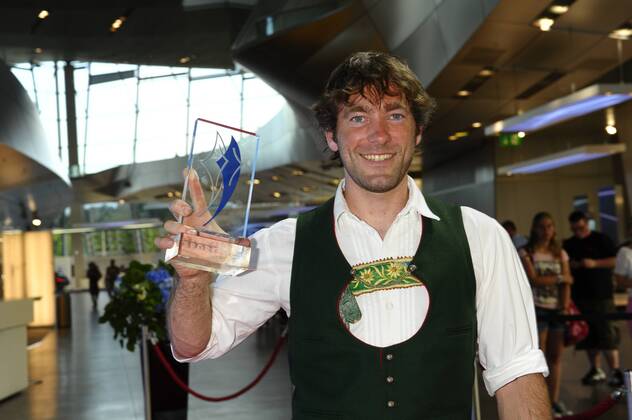 Stephan Bauhofer Bayerische Sportpreis 2014 Ehrung, Auszeichnung. Preis BMW-Welt München 19. Juli 2014