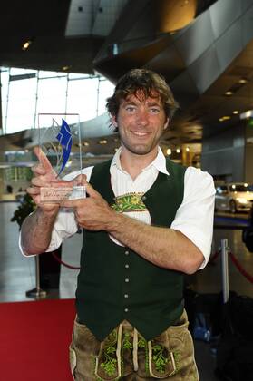 Stephan Bauhofer Bayerische Sportpreis 2014 Ehrung, Auszeichnung. Preis BMW-Welt München 19. Juli 2014