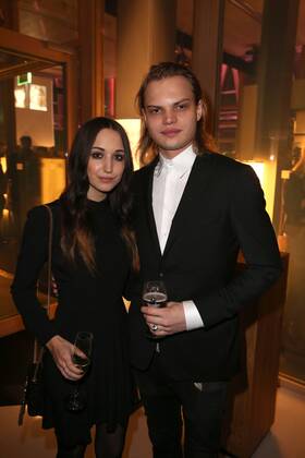 Wilson Gonzalez Ochsenknecht und seine Freundin Lorraine beim NRW Empfang im Rahmen der 65. Berlinale am 08.02.2015 in Berlin 65. Berlinale 2015, NRWd Empfang