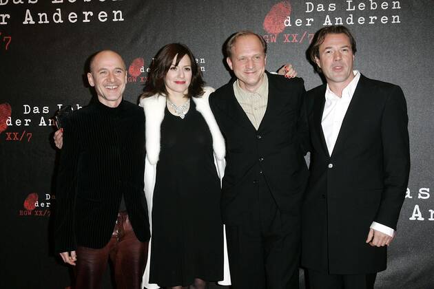 DAS LEBEN DER ANDEREN Premiere - Ankunft - Berlin Ulrich Muehe, Martina Gedeck, Ulrich Tukur und Sebastian Koch bei der Ankunft der Premiere DAS LEBEN DER ANDEREN im Cinemaxx am 15.03.2006 in Berlin.