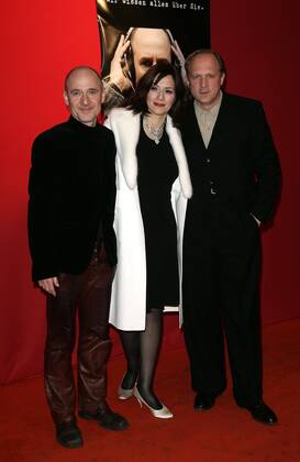 DAS LEBEN DER ANDEREN Premiere - Ankunft - Berlin Ulrich Muehe, Martina Gedeck und Ulrich Tukur bei der Ankunft der Premiere DAS LEBEN DER ANDEREN im Cinemaxx am 15.03.2006 in Berlin.