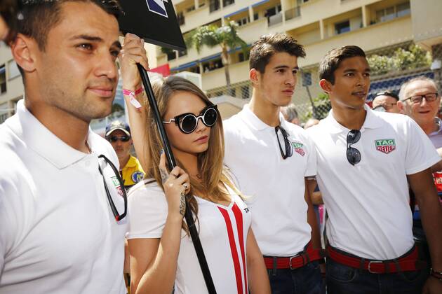 Motorsports: FIA Formula One World Championship 2015, Grand Prix of Monaco Motorsports: FIA Formula One World Championship 2015, Grand Prix of Monaco, Cara Delevingne HOCHxZWEI