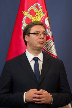 Aleksandar Vucic Serbian Prime Minister and Viktor Orban Hungarian Prime Minister s press conference about the refugee issue. 2015.07.01. 
