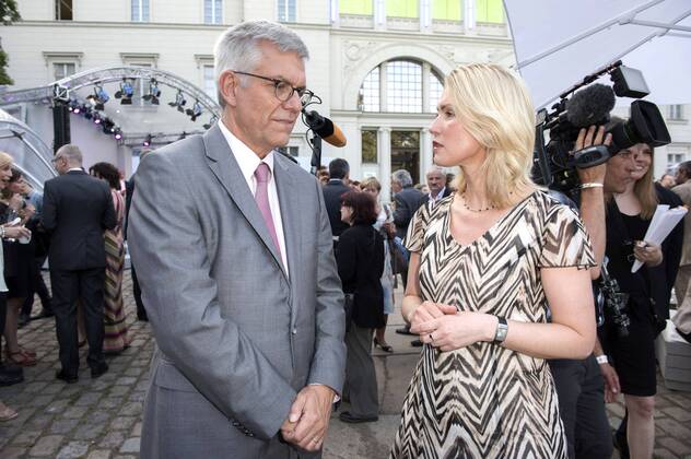 Thomas Bellut und Manuela Schwesig beim ZDF-Sommertreff 2015 Hamburger Bahnhof. Berlin, 06.07.2015 Foto:xFredericx xFuturexImage