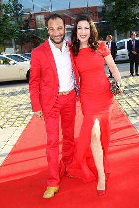 Judith Williams mit Ehemann Alexander Klaus Stecher, Jubilaeumsgala HSE24 in der alten Ziegelei in Ismaning bei Muenchen am 07.07.2015