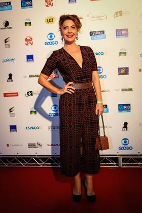 RIO DE JANEIRO, Brazil - 01 09 2015: BIG BRAZILIAN CINEMA AWARD 2015 - Fabiola Born during the fourteenth edition of the Brazilian Film Grand Prize, sponsored by the Brazilian Film Academy.  Andr?xHorta