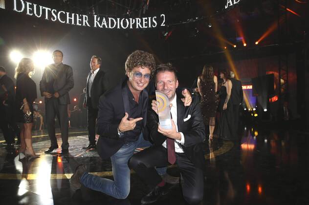 Atze Schröder und Thorsten Schorn bei der Verleihung vom Deutschen Radiopreis 2015 im Schuppen 52. Hamburg, 03.09.2015 Foto:xU.xGlockmannx xFuturexImage