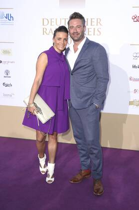 Sasha mit Partnerin Julia Röntgen bei der Verleihung vom Deutschen Radiopreis 2015 im Schuppen 52. Hamburg, 03.09.2015 Foto:xU.xGlockmannx xFuturexImage