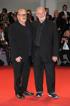 72nd Venice Film Festival, Red carpet - Premio Jaeger-LeCoultre Glory to the Filmmaker - Pictured: Brian De Palma, Pino Donaggio  AlbertoxTerenghi Veneziax2015