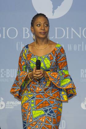 Milano, 11.09.2015 - Building the Peace Award - Samia Nkrumah presidente del partito ghanese Convention PeopleâÄ™s Party  0