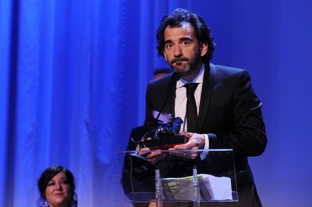 72nd Venice Film Festival, Awards Ceremony Pictured: Pablo Trapero, Silver Lion for the best director for the film El Clan  AlbertoxTerenghi Veneziax2015