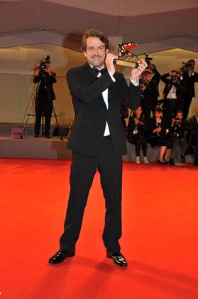 72nd Venice Film Festival, Red carpet closing ceremony and Golden Lyon Award Pictured Lorenzo Vigas  CamillaxMorandi Veneziax2015