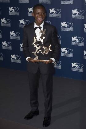 Venezia 12 09 2015 72. Mostra Internazionale d Arte Cinematografica Festival del Cinema di Venezia Premio Marcello Mastroianni - Abraham Attah  0