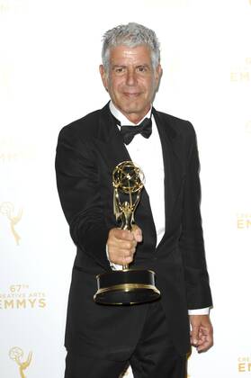 Anthony Bourdain CREATIVE ARTS EMMY AWARDS: PRESSROOM Los Angeles  Patrick Rideaux