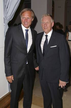 Gerhard Delling und Johannes B. Kerner bei der Verleihung der Goldenen Sportpyramide 2015 in der Handelskammer. Hamburg, 12.09.2015 Foto:xgbrcix xFuturexImage
