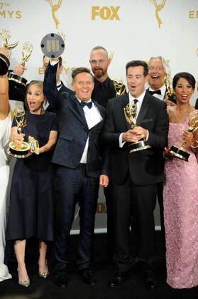 Mark Burnett & Carson Daly PRIMETIME EMMY AWARDS: PRESSROOM Los Angeles  Patrick Rideaux PicturePerfect