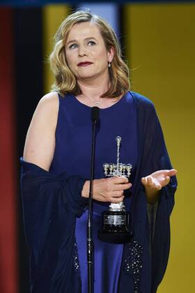 Sept. 25, 2015 - San Sebastian, Euskadi, Spain - Emily Watson receives the Donosti Lifetime Achievement Award at the Kursaal Palace during the 63rdSan Sebastian International Film Festival on September 25, 2015 in San Sebastian, Spain. San Sebastian Spain  - ZUMAg15_