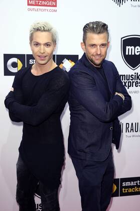Julian David und Chris Prinz beim Musikexpress Style Award 2015 im Kosmos. Berlin, 15.10.2015 Foto:xS.xGabschx xFuturexImage