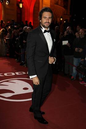 16.10.2015, Frankfurt, Alte Oper, roter Teppich, red Carpet Verleihung des Hessischen Film- und Kinopreises 2015 Schauspieler und Sänger Tom Beck auf dem roten Teppich