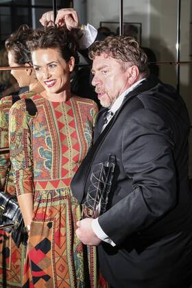 Melika Foroutan und Armin Rohde bei der Verleihung vom Hessischen Film- und Kinopreis 2015 in der Alten Oper. Frankfurt, 16.10.2015 Foto:xP.xBackx xFuturexImage