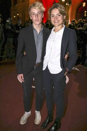 Louis Hofmann und Mala Emde bei der Verleihung vom Hessischen Film- und Kinopreis 2015 in der Alten Oper. Frankfurt, 16.10.2015 Foto:xP.xBackx xFuturexImage