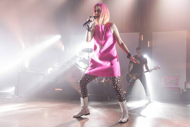 Oct. 18, 2015 - Madison, Wisconsin, U.S - Singer SHIRLEY MANSON of Garbage performs live on stage during the 20 Years Queer tour at the Orpheum Theater in their hometown of Madison, Wisconsin Madison U.S. - ZUMAs135