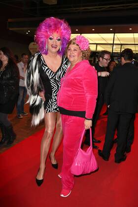 Olivia Jones und Cindy aus Marzahn bei der Verleihung Der Deutsche Comedypreis 2015 am 20.10.2015 in Koeln Deutscher Comedypreis 2015 in Koeln 