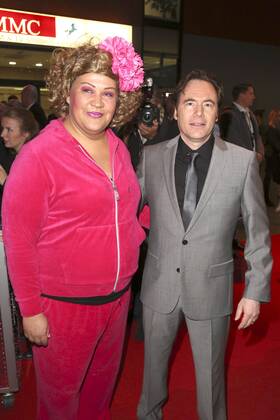 Cindy aus Marzahn und Michael Bully Herbig bei der Verleihung des Deutschen Comedypreises 2015 im Coloneum. Köln, 20.10.2015 Foto:xS.xGabschx xFuturexImage